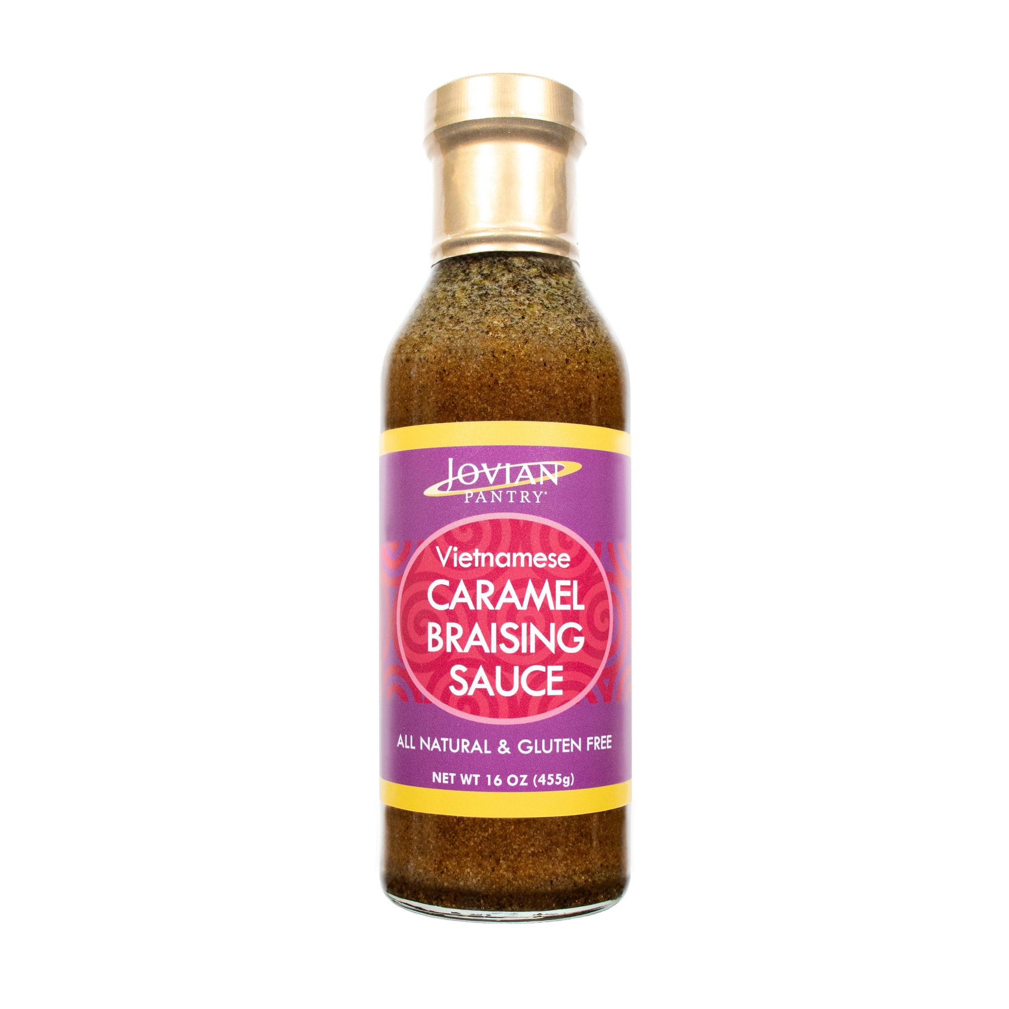 A bottle of Jovian Pantry Caramel Braising Sauce.